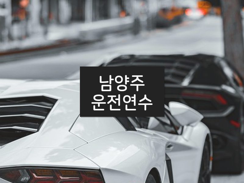 남양주운전연수 후기