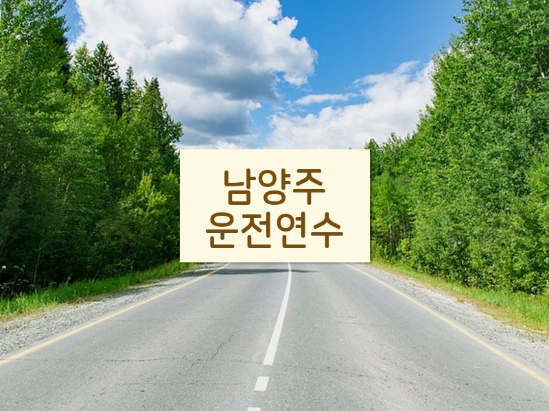 남양주운전연수 후기