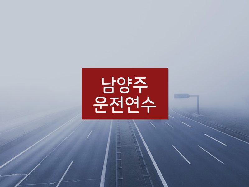 남양주운전연수 후기