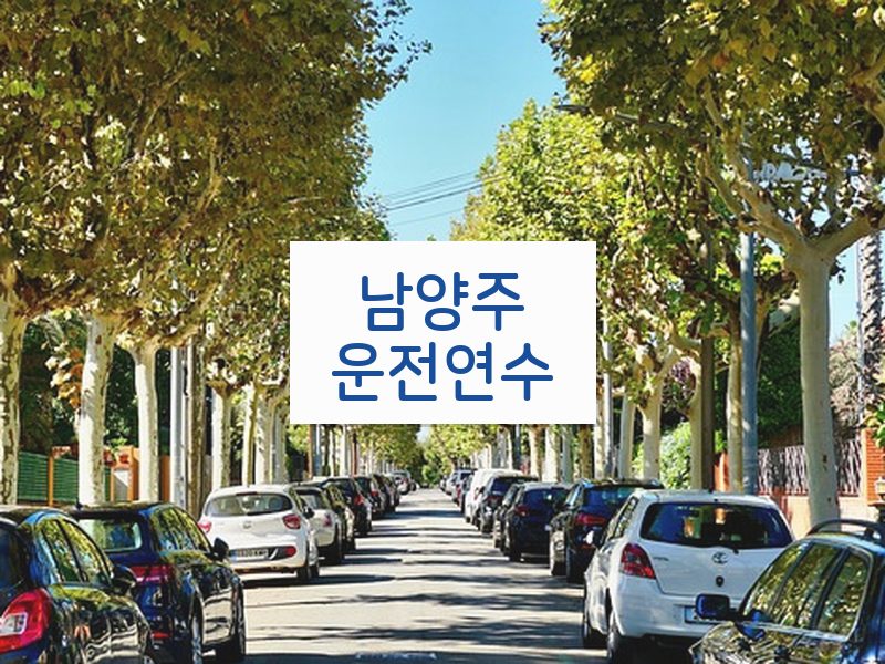 남양주운전연수 후기
