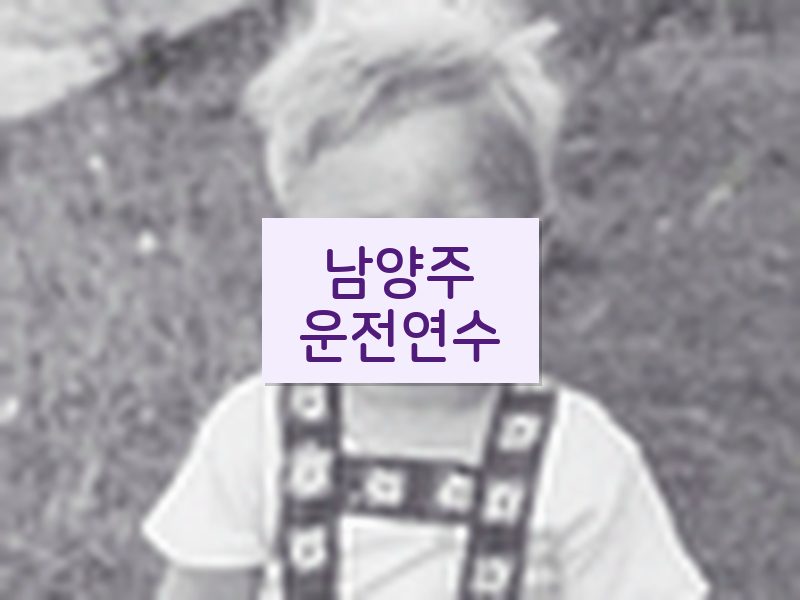 남양주운전연수 후기