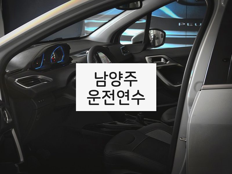 남양주운전연수 후기