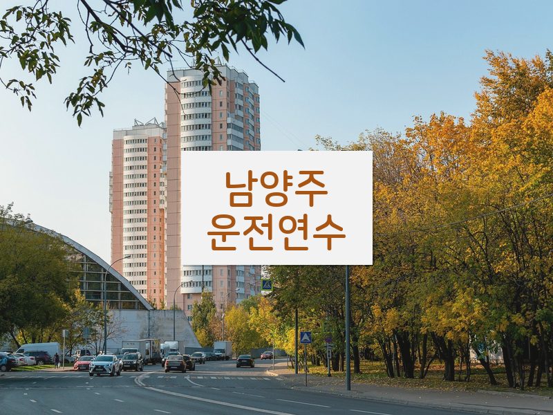 남양주운전연수 후기