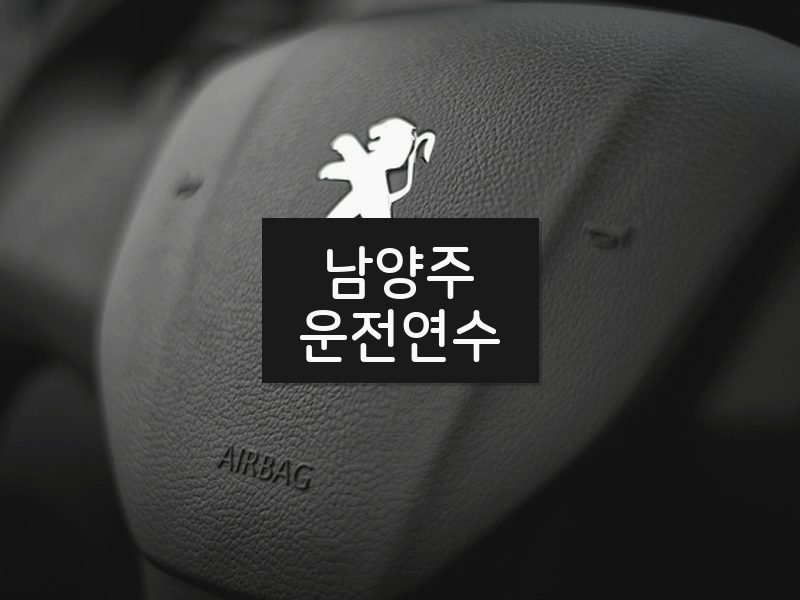 남양주운전연수 후기