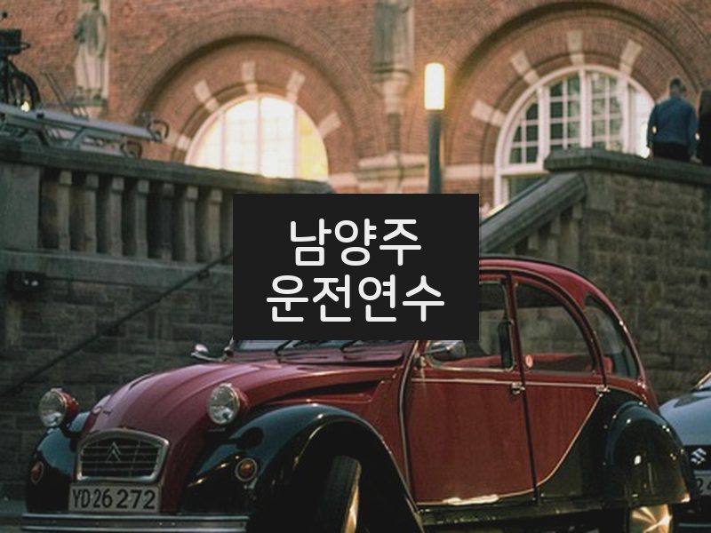 남양주운전연수 후기