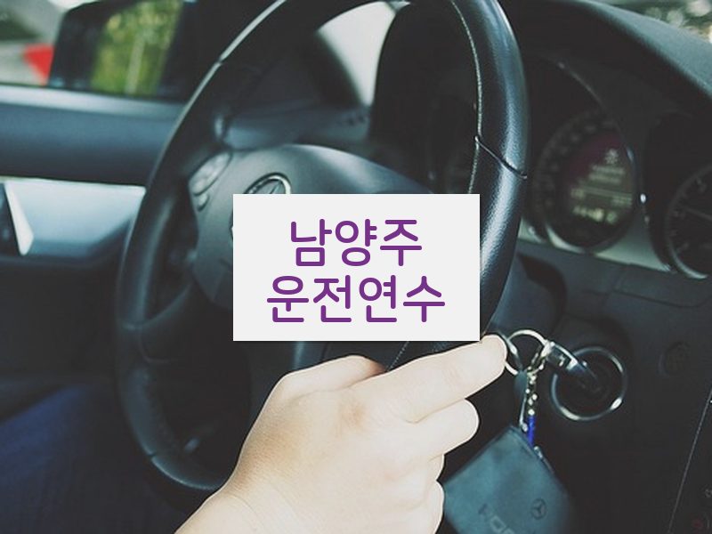 남양주운전연수 후기