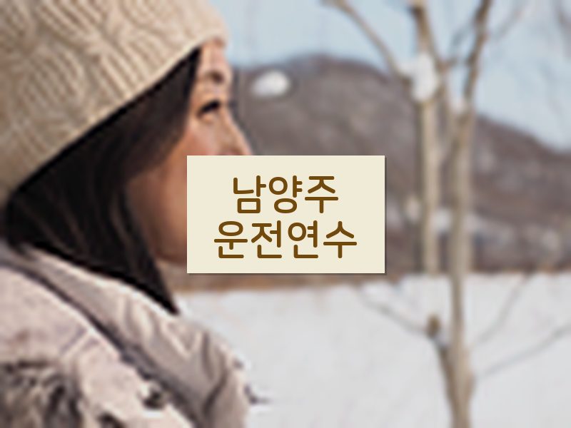 남양주운전연수 후기