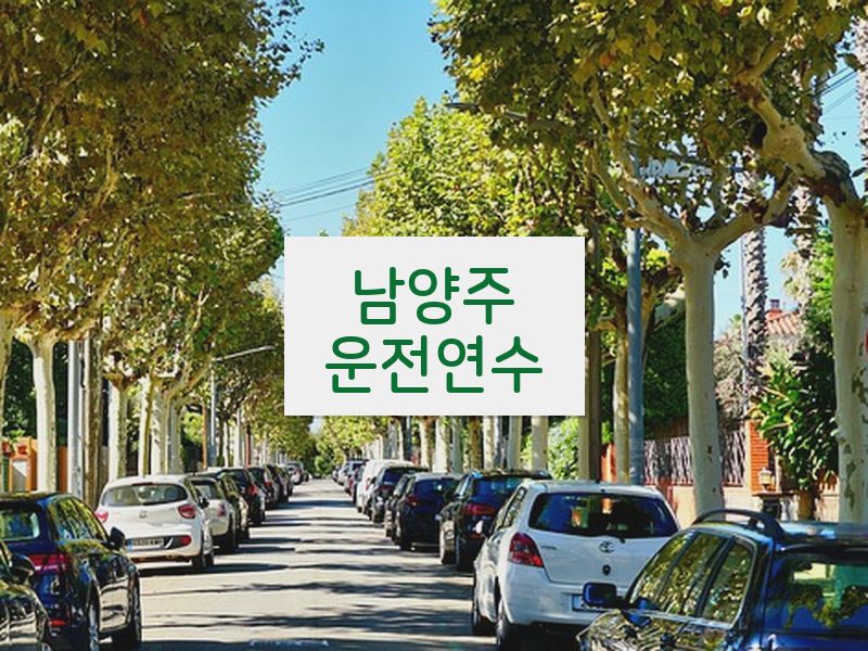 남양주운전연수 후기