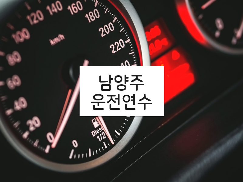 남양주운전연수 후기