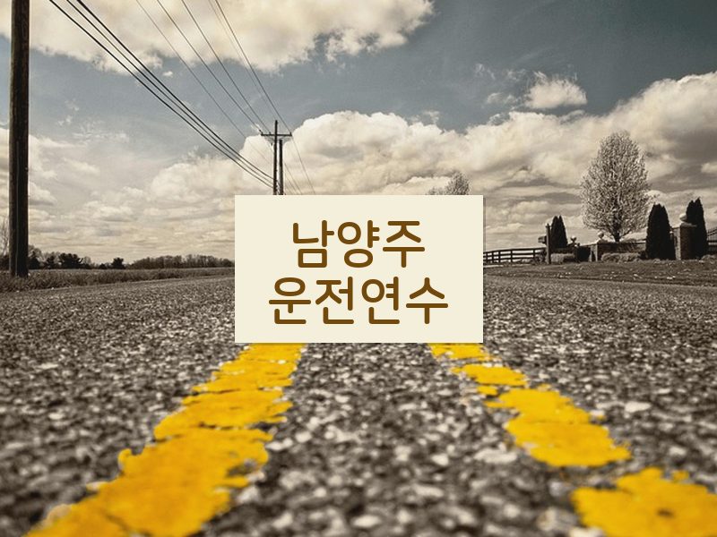 남양주운전연수 후기
