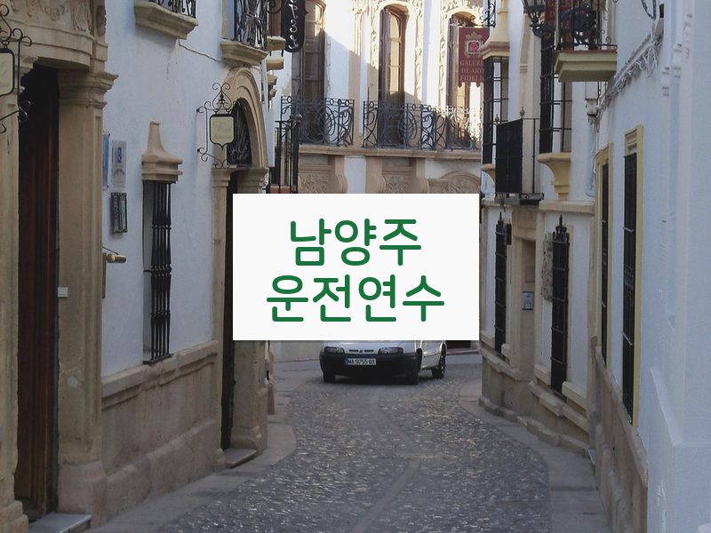 남양주운전연수 후기