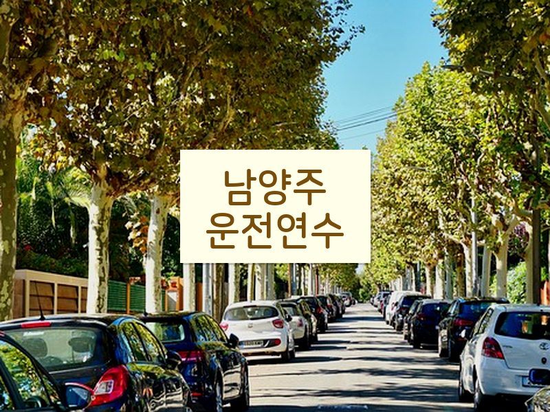 남양주운전연수 후기