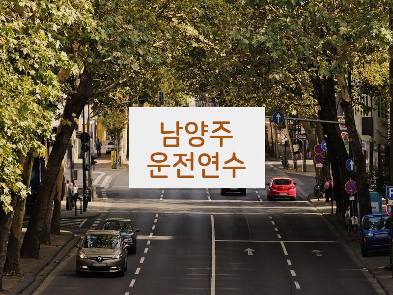 남양주운전연수 후기