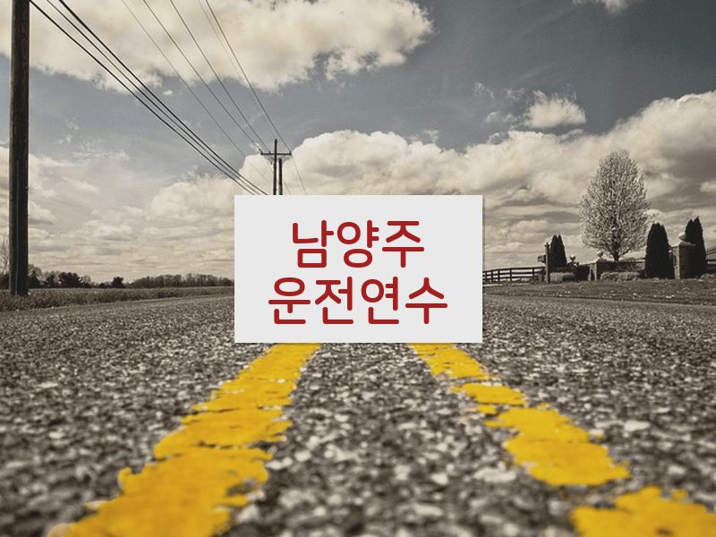 남양주운전연수 후기