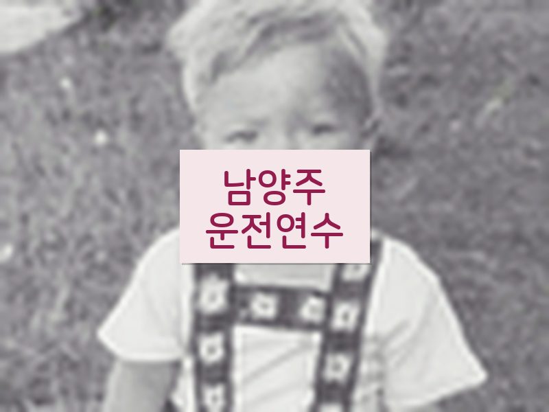 남양주운전연수 후기