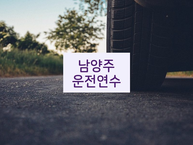 남양주운전연수 후기