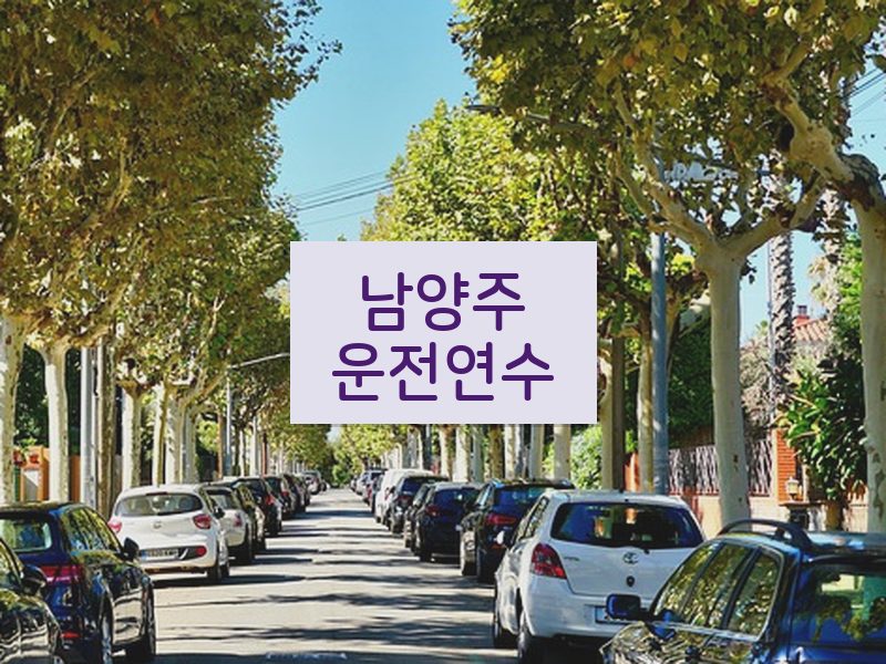 남양주운전연수 후기