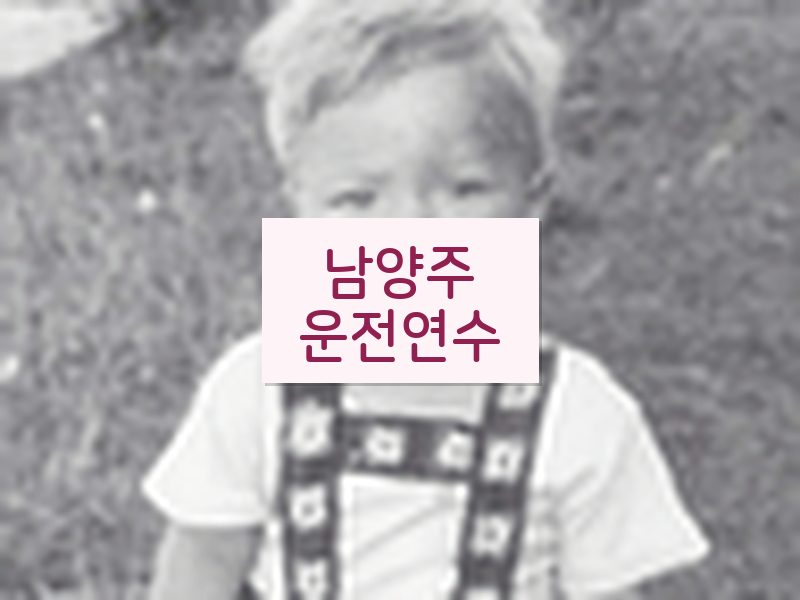 남양주운전연수 후기