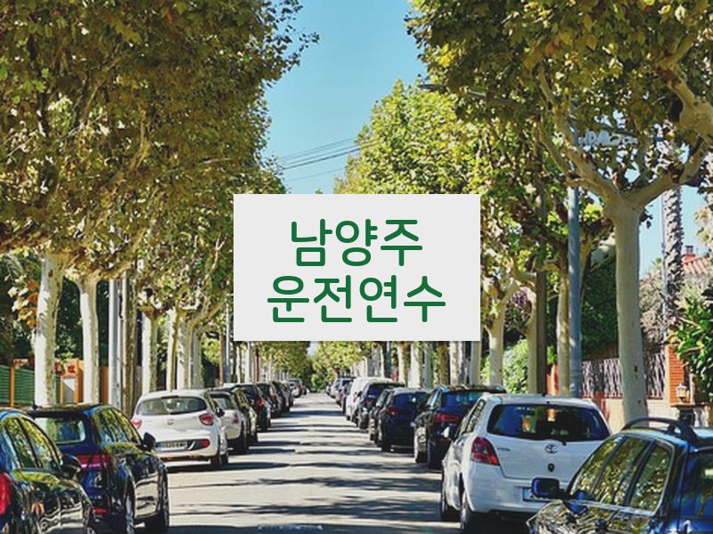남양주운전연수 후기
