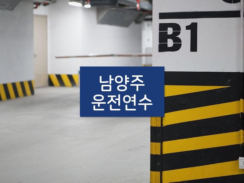 남양주운전연수 후기