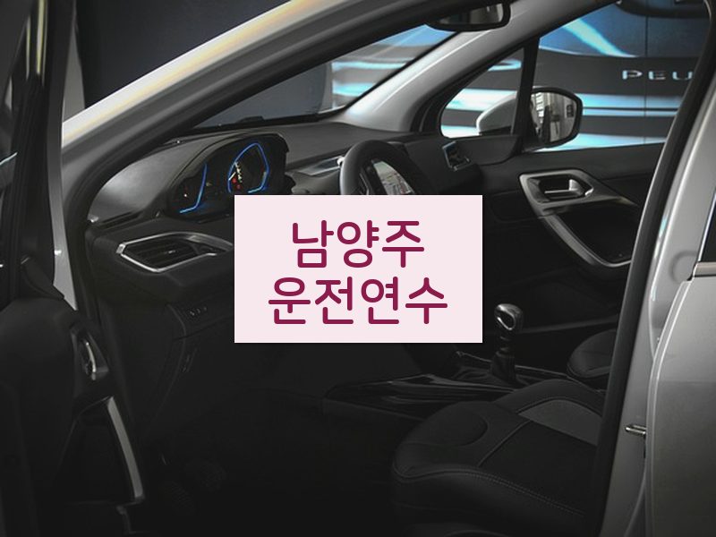 남양주운전연수 후기