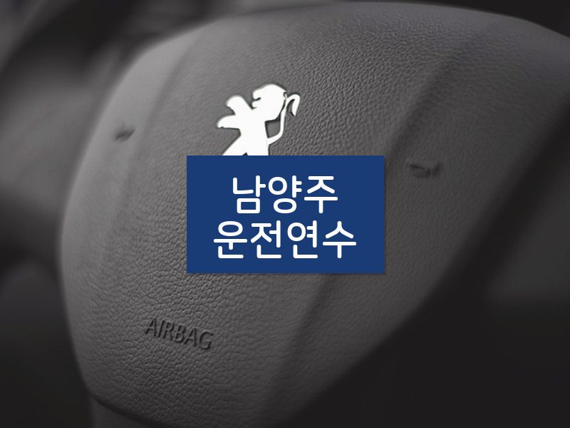 남양주운전연수 후기