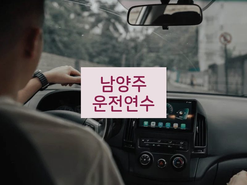 남양주운전연수 후기