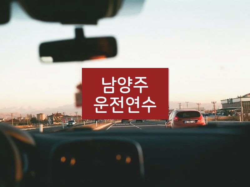 남양주운전연수 후기