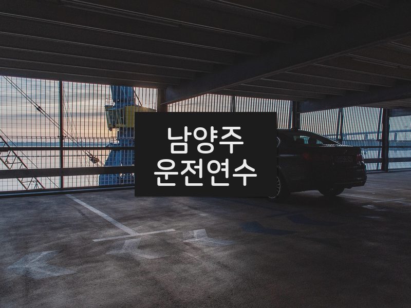 남양주운전연수 후기