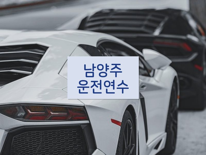 남양주운전연수 후기