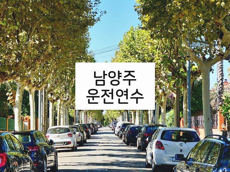 남양주운전연수 후기