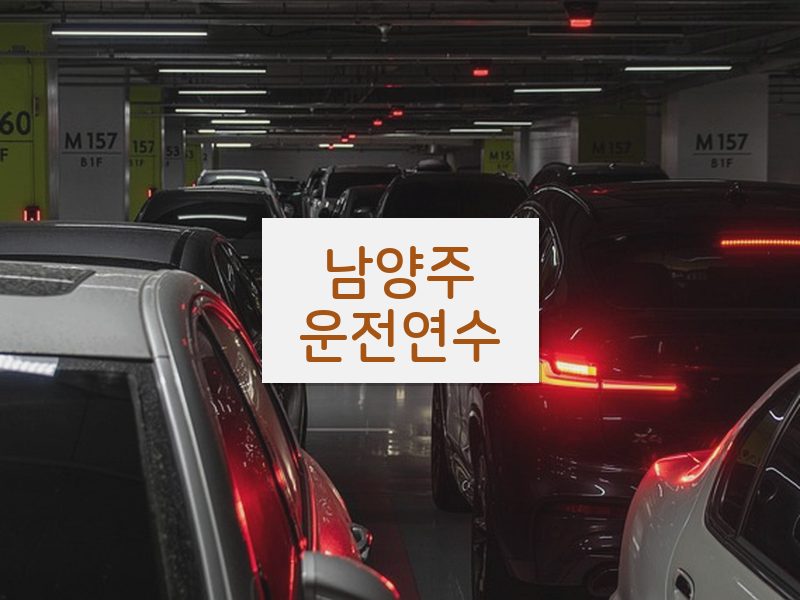 남양주운전연수 후기