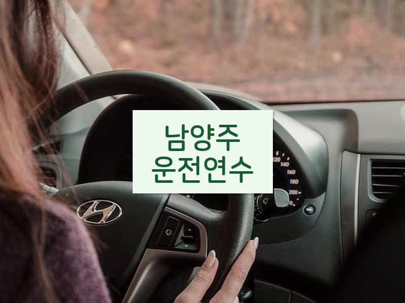남양주운전연수 후기