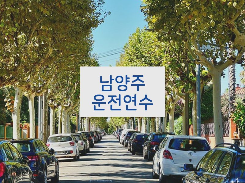 남양주운전연수 후기