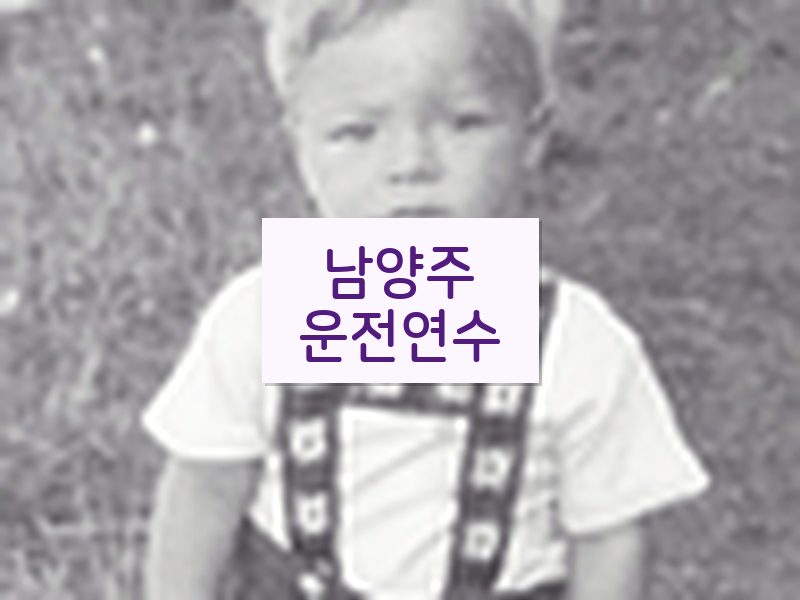 남양주운전연수 후기