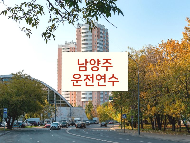남양주운전연수 후기