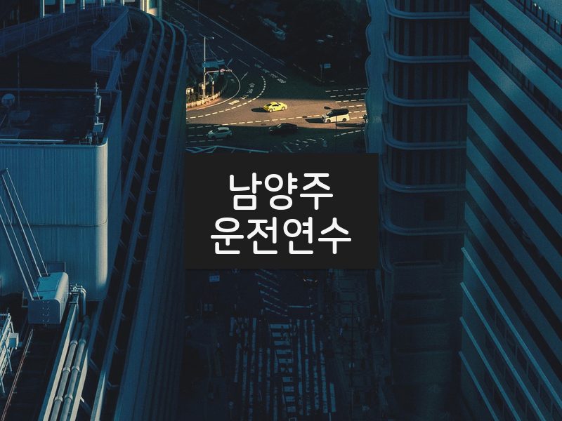 남양주운전연수 후기