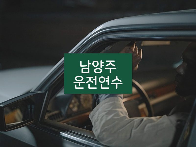 남양주운전연수 후기