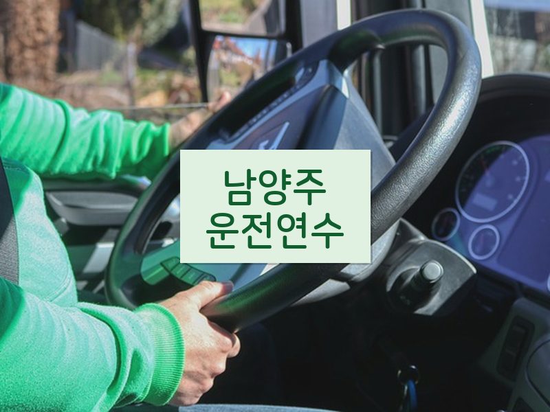 남양주운전연수 후기