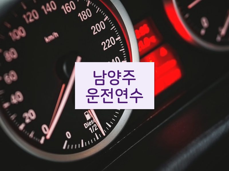 남양주운전연수 후기