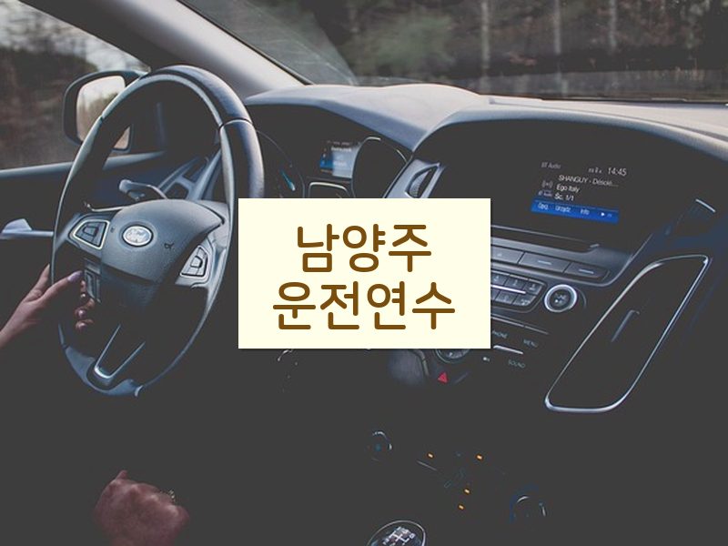 남양주운전연수 후기