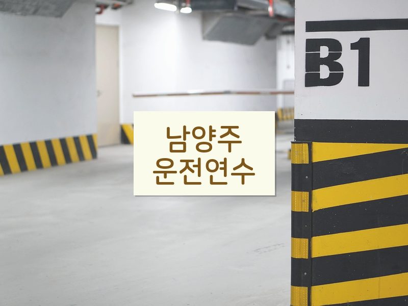 남양주운전연수 후기