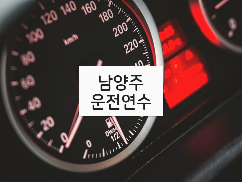 남양주운전연수 후기