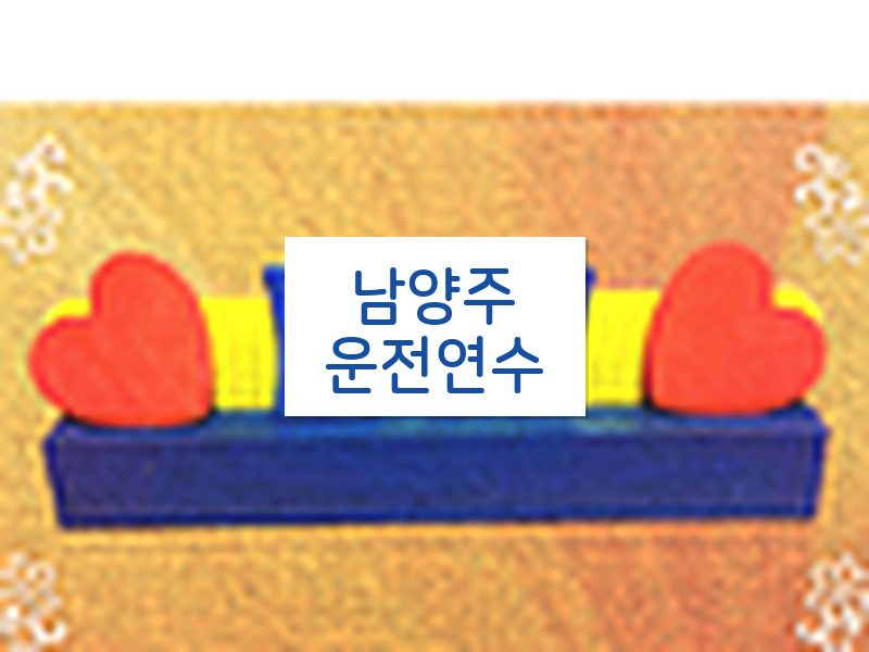 남양주운전연수 후기