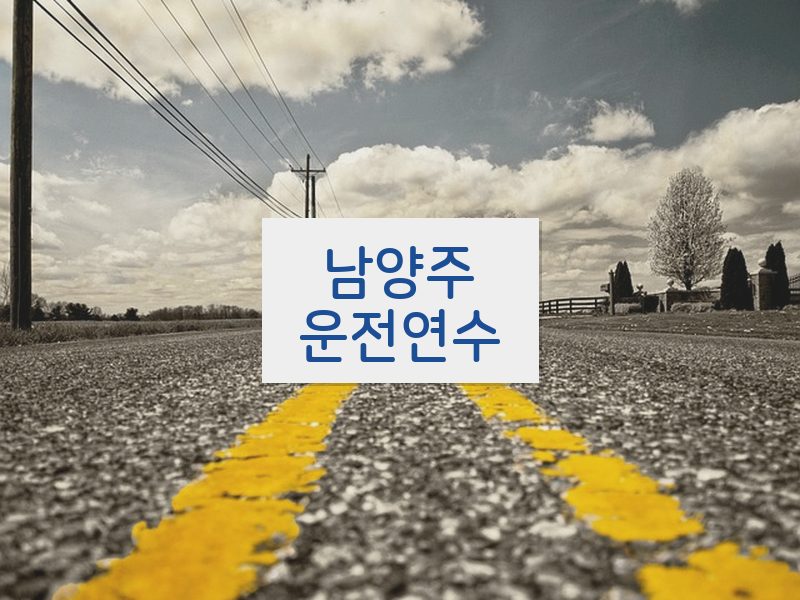 남양주운전연수 후기