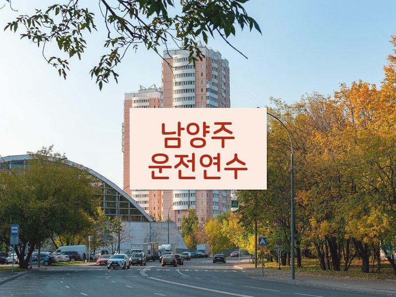 남양주운전연수 후기