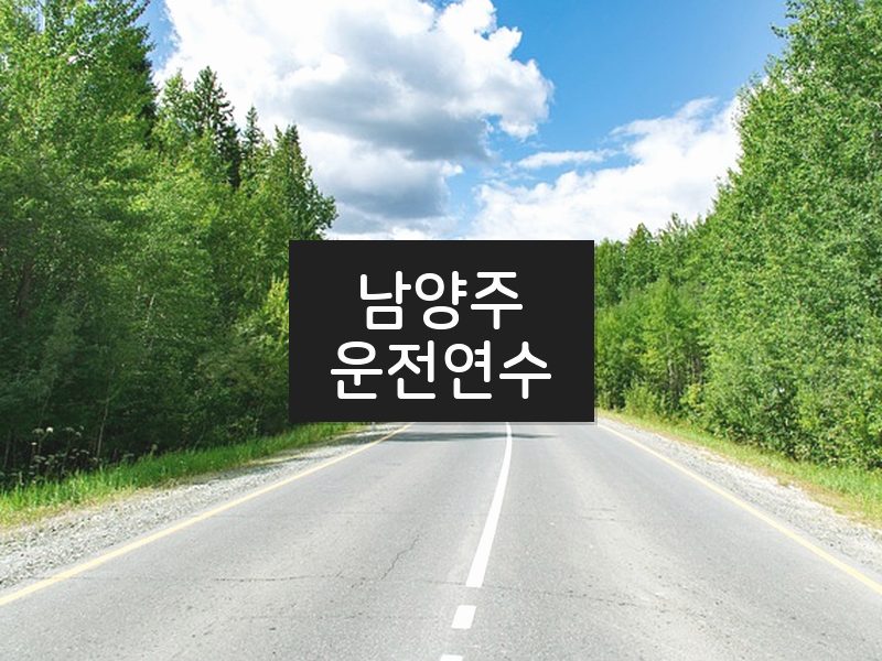 남양주운전연수 후기