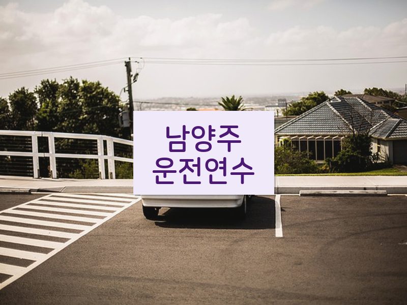 남양주운전연수 후기