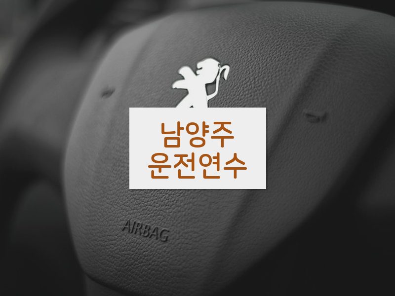 남양주운전연수 후기