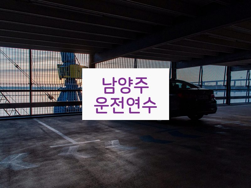 남양주운전연수 후기